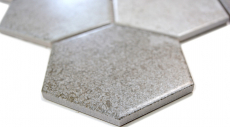 Mosaic tiles ceramic gray hexagon cement kitchen tile WC bathroom tile MOS11F-0204_f | 10 mosaic mats