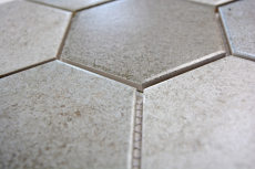 Mosaic tiles ceramic gray hexagon cement kitchen tile WC bathroom tile MOS11F-0204_f | 10 mosaic mats