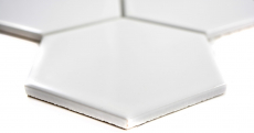 Hand pattern mosaic tile ceramic hexagon white glossy kitchen tile WC bathroom tile MOS11F-0101_m