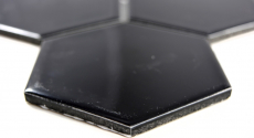 Hand pattern mosaic tile ceramic hexagon black glossy kitchen tile WC bathroom tile MOS11F-0301_m