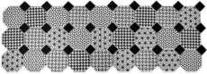 Mosaic tiles ceramic octagon MISTO white glossy black mosaic wall kitchen splashback MOSOcta-0301_f | 10 mosaic mats