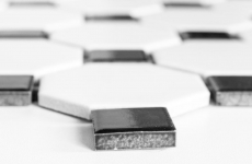 Hand-painted mosaic tile ceramic octagon white matt black glossy wall tile bathroom tile MOS13-OctaG468_m