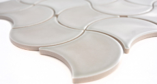 Fan mosaic tile ceramic pastel stone gray wall tile bathroom tile wave kitchen WC - MOS13-FSW02