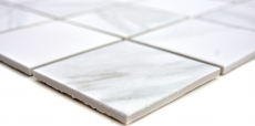 Mosaic tile Carrara look white gray ceramic bathroom tile tile backsplash kitchen MOS16-0102_f | 10 mosaic mats