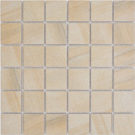 Ceramic mosaic tile natural stone look beige structure bathroom tile backsplash MOS16-AISO98
