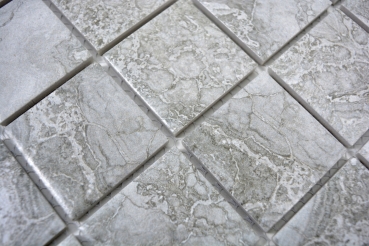Hand sample mosaic tile natural stone look gray structure bathroom tile backsplash MOS16-0204_m