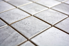 Mosaic tile natural stone look texture travertine gray tile backsplash MOS16-0211_f | 10 mosaic mats
