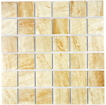 Mosaic tile natural stone look texture travertine beige yellow wall tile MOS16-1202_f | 10 mosaic mats