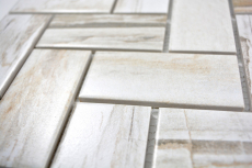 Herringbone mosaic tile ceramic cream beige wood effect light tile backsplash kitchen MOS24-2002