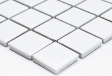 Ceramic mosaic mosaic tiles white glossy kitchen wall shower pool MOS18-0102