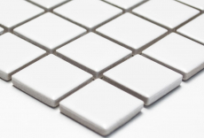 Hand pattern mosaic tile ceramic WHITE MATT wall tile backsplash kitchen bathroom shower MOS18-0111_m