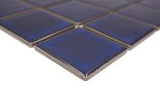Ceramic mosaic tile cobalt blue dark blue glossy backsplash MOS14-0405