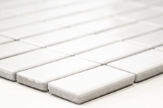 Hand pattern mosaic tile ceramic rods white glossy tile backsplash kitchen MOS24B-0101_m
