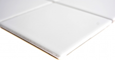 Mosaic tile ceramic white matt bathtub cladding MOS23-0111_f