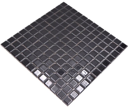 Ceramic mosaic mosaic tiles NIGHT BLACK GLOSSY kitchen splashback MOS18D-0301