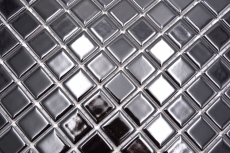 Ceramic mosaic mosaic tiles NIGHT BLACK GLOSSY kitchen splashback MOS18D-0301