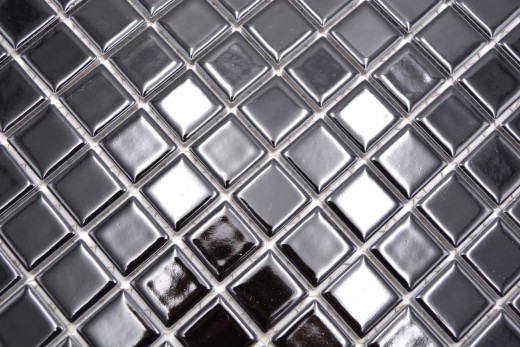 Ceramic mosaic mosaic tiles NIGHT BLACK GLOSSY kitchen splashback MOS18D-0301
