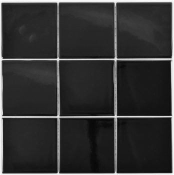 Hand pattern mosaic tile ceramic black glossy tiles wall tiles bathroom tile MOS23-0301_m