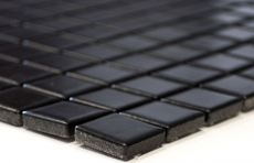 Hand sample mosaic tile ceramic black matt tile backsplash kitchen splashback MOS18D-0311_m