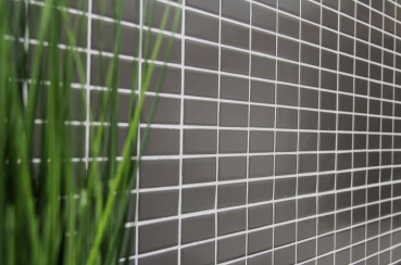 Hand-painted mosaic tile ceramic metal gray rods metal matt MOS24B-0211_m
