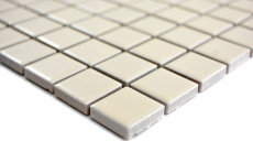 Hand-painted mosaic tile magnolia beige matt tile backsplash ceramic mosaic MOS18D-1911_m
