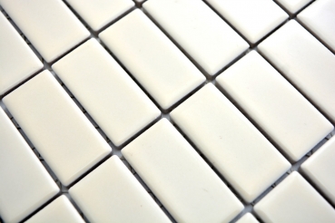 Hand-patterned mosaic tile ceramic rods beige matt tile WC bathroom tile MOS24D-1911_m