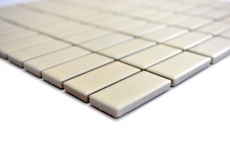 Hand-patterned mosaic tile ceramic rods beige matt tile WC bathroom tile MOS24D-1911_m