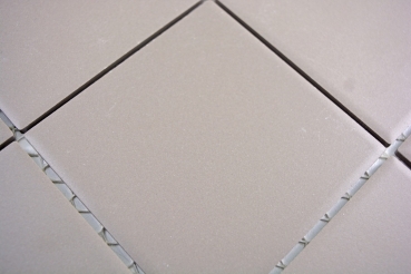 Hand-painted mosaic tile ceramic gray unglazed kitchen splashback MOS22-0202_m