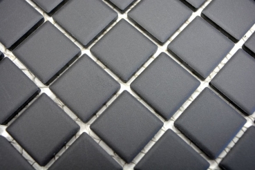 Mosaic tile ceramic black unglazed non-slip shower tray floor tile floor tile kitchen tile - MOS18B-0311-R10