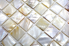 Mother-of-pearl mosaic Shell mosaic white cream Shower screen MOS150-SM201
