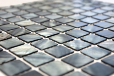 Mother-of-pearl mosaic shell mosaic blue gray tile backsplash kitchen wallMOS150-SM2582