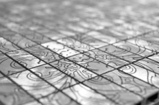 Mosaic tile aluminum silver tile backsplash kitchen backsplash MOS49-C101D