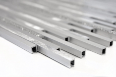 Hand pattern mosaic tile aluminum composite aluminum silver matt brushed polished glitter silver MOS49-L401GS_m