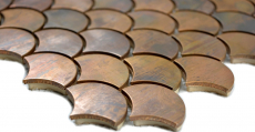 Hand-painted mosaic tile copper copper fan brown kitchen MOS49-1504_m