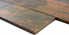 Hand pattern mosaic tile copper copper subway brown kitchen MOS49-1508_m