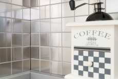 Stainless steel mosaic tile silver brushed matt tile backsplash kitchen wall MOS129-48D