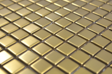 Hand pattern mosaic tile stainless steel gold gold steel brushed tile backsplash kitchen MOS129-0707_m