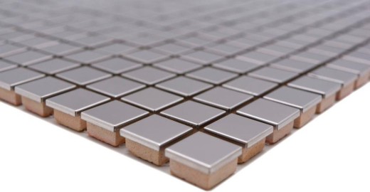 Stainless steel mosaic tile silver glossy backsplash kitchen wall MOS129-15G