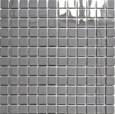 Stainless steel mosaic tile silver glossy tile backsplash kitchen wall MOS129-23G