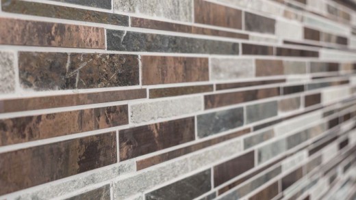 Mosaic tile natural stone copper gray rust composite wall facing tile wall tile backsplash kitchen - MOS47-XSK565