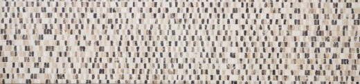 Marble mosaic tile natural stone sticks beige cream dark brown kitchen backsplash - MOSSopo-M10-VH21