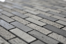 Hand sample mosaic tile marble natural stone gray Brick stone Carving cement MOS40-B49_m
