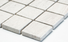 Hand pattern mosaic tile marble natural stone gray gray stripes MOS42-0204_m