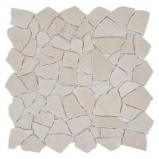 Mosaic quarry marble natural stone white cream polygonal kitchen splashback tile splashback kitchen bathroom - MOS44-0104