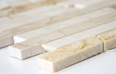 Mosaic tile Marble natural stone Brick golden cream polished structure MOS40B-2807_f