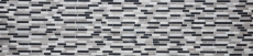 Mosaic tile marble natural stone beige gray black Brick Botticino Nero MOS40-0204_f