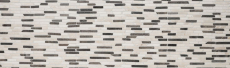 Hand-painted mosaic tile Marble natural stone beige black Brick BianconeJava MOS40-0115_m
