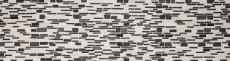 Hand-painted mosaic tile marble natural stone beige black brick mosaic BianconeJava MOS40-0205_m