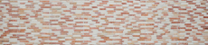 Hand sample mosaic tile marble natural stone beige red Brick RossoCream MOS40-0135_m