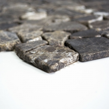 Hand-painted mosaic tile marble natural stone beige quarry Ciot Castanao MOS44-30-180_m